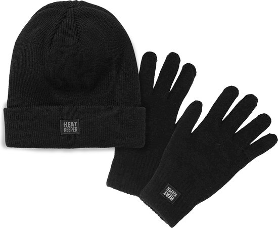 Pack bonnet/gants Heatkeeper - Zwart - Homme - S/M - Thermo -