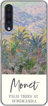 Geschikt voor Samsung Galaxy A50 hoesje - Monet - Kunst - Palm trees at Bordighera - Siliconen Telefoonhoesje