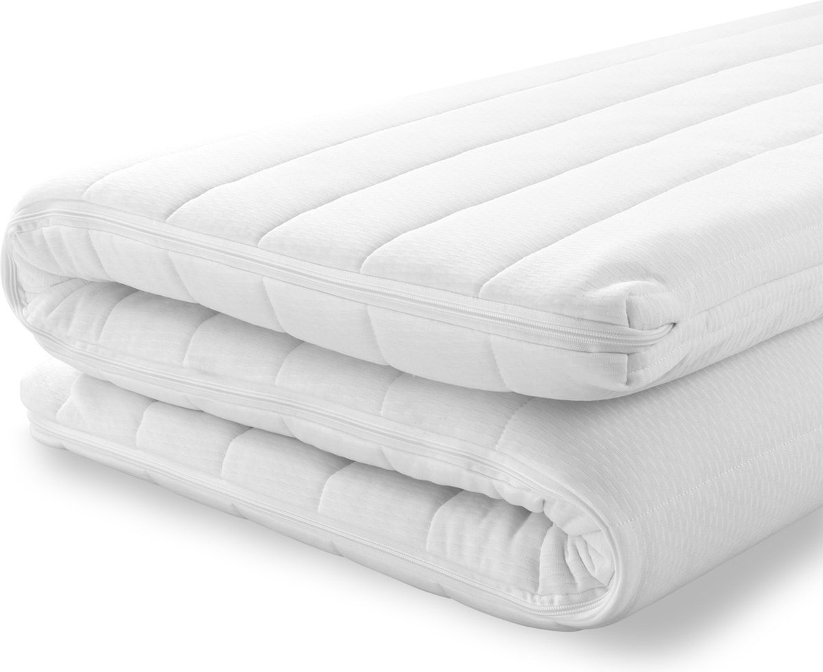 Topdekmatras-Topper HR45 koudschuim Bamboo 80x210x8 cm