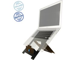 R-Go Riser Flexible - Ergonomische Laptopstandaard - Verstelbaar - Opvouwbaar - Aluminium - Zwart