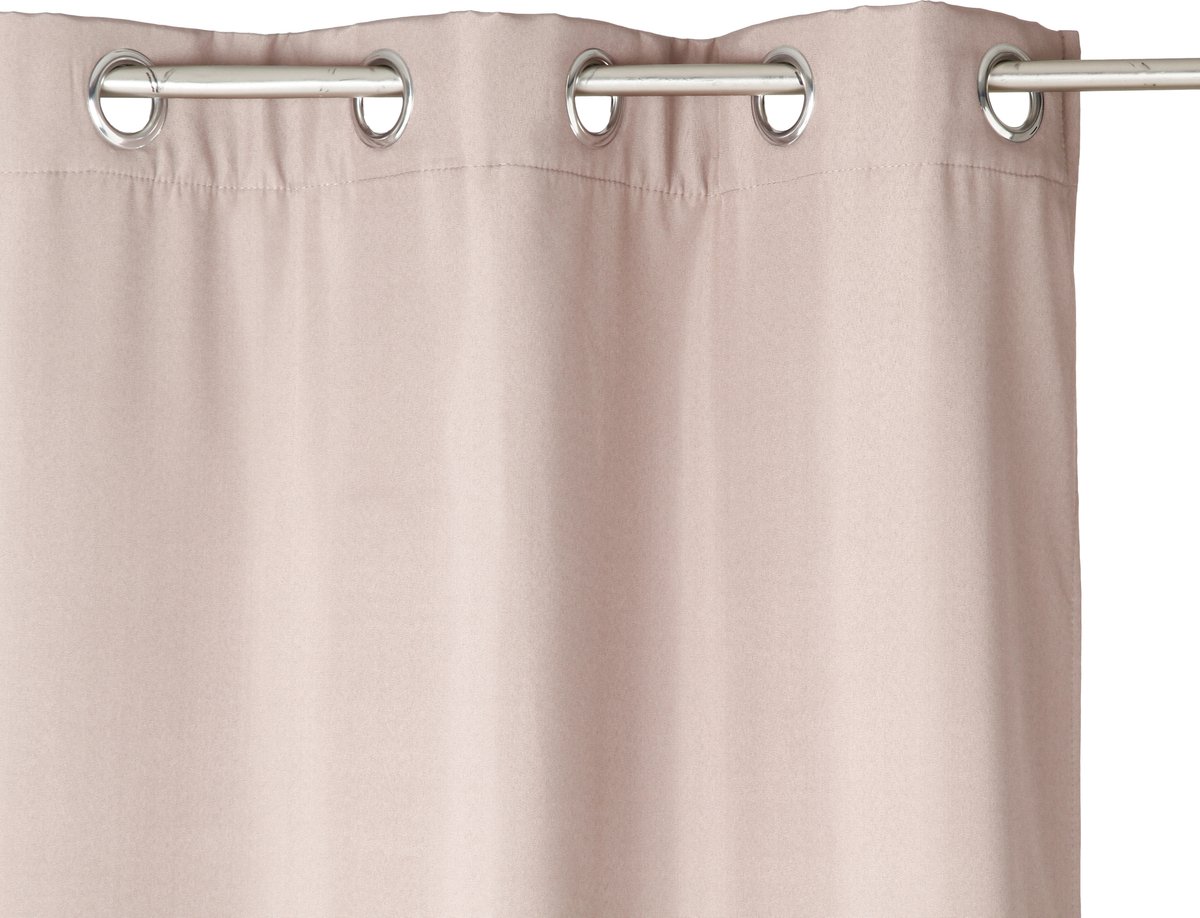 Atmosphera Isolerende Taupe gordijn met 140 x 260 cm - gordijn raambekleding - gordijnen kant en klaar met haakjes ringen Grijs