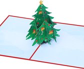 5 stuks - popup kerstkaarten – Sinterklaas - St. Nicholas - Christmas - Kerstkaart vrolijke kerstboom Cadeautjes pop-up kaart 3D wenskaart - Christmas Tree - Greeting Cards