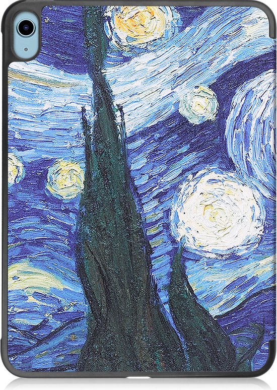 iPad 10 Case Book Case Hard Cover Case With Screen Protector - iPad 10 2022 Case Hard Case - Starry Sky