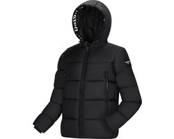 Heren Jas winter met Ballin Est. 2013 Jacket Calvin Print - Zwart - Maat XL