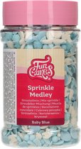 FunCakes Sprinkles Taartdecoratie - Sprinkle Medley - Baby Blauw - 180g