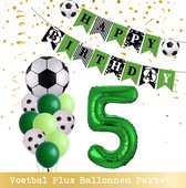 Ballon Numéro 5 Ans - Ballons de Voetbal - Snoes - Plus Pack - Ensemble de 12 Sport Fan de Voetbal Garçon/Fille - Sportif - Voetbal Femme Homme - Fête d'Enfant - Anniversaire - Ballon Hélium Numéro 5