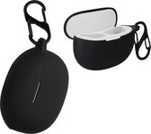 kwmobile Hoes geschikt voor Realme Buds Air3 Neo - Siliconen cover voor oordopjes in zwart