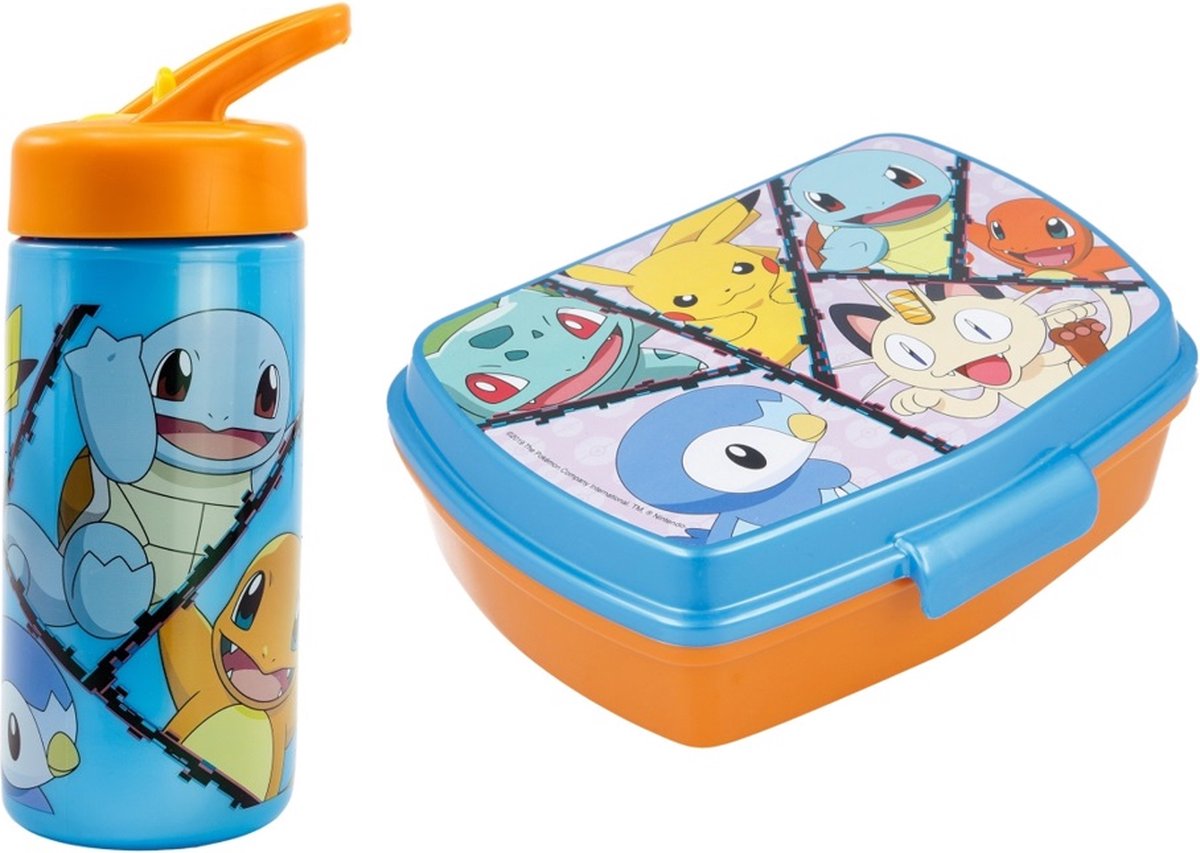 Pokémon - Broodtrommel - lunchbox - drinkbeker- lunchset | bol.com