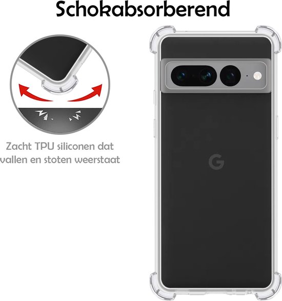 Coque Google Pixel 7 Pro Coque Transparente Antichoc - Coque Google Pixel 7 Pro Galaxy Antichoc Bumper - 2 Pièces