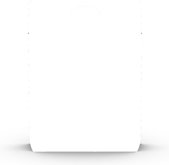 Witte verpakking van een HP inktpatroon met een ophangoog aan de bovenkant.