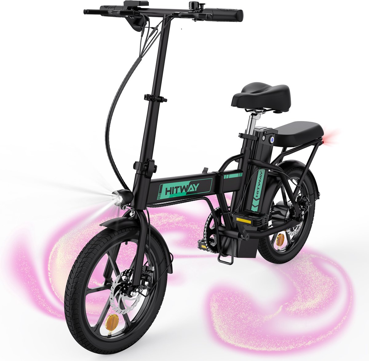 HITWAY E Bike elektrische fiets vouwfiets, City EBike voor heren en dames, 36V/8.4Ah batterij, 25km/h, 35-70km, 16