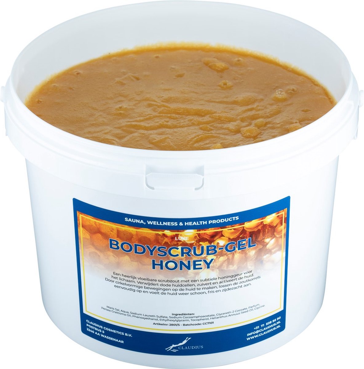 Goedkoopste Luxe Verzorgende Bodyscrub-Gel Honey - 10 KG - Hydraterende Lichaamsscrub