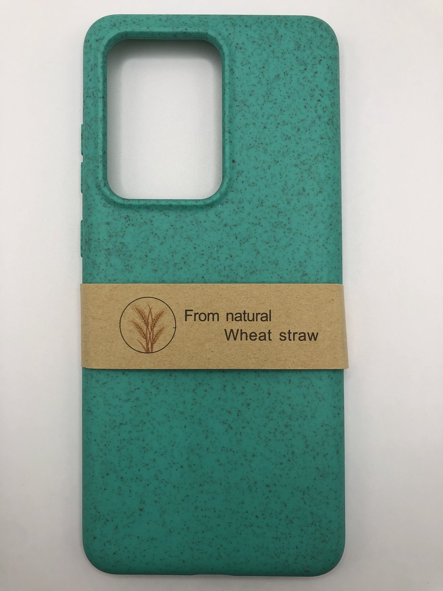 Biologisch Afbreekbaar Soft case hoesje - Duurzaam Afbreekbaar Milieuvriendelijk Back Cover - Geschikt voor Samsung Galaxy S20 Ultra - Turquoise
