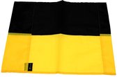 Precision Training - cornervlag - geel/zwart - polyester - 43x28 centimeter
