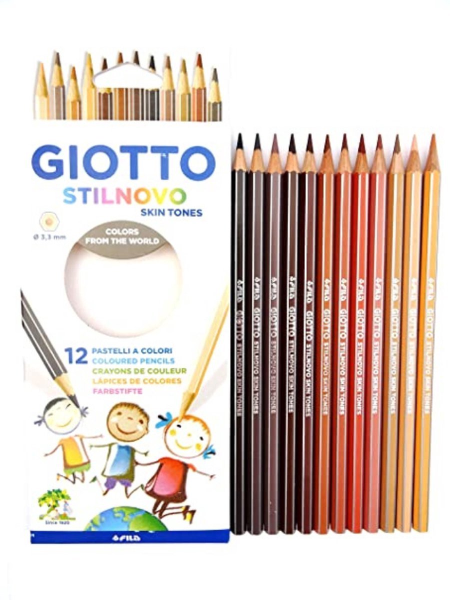 Crayons de couleur Giotto 12 Crayons 12 Couleurs Giotto Stilnovo