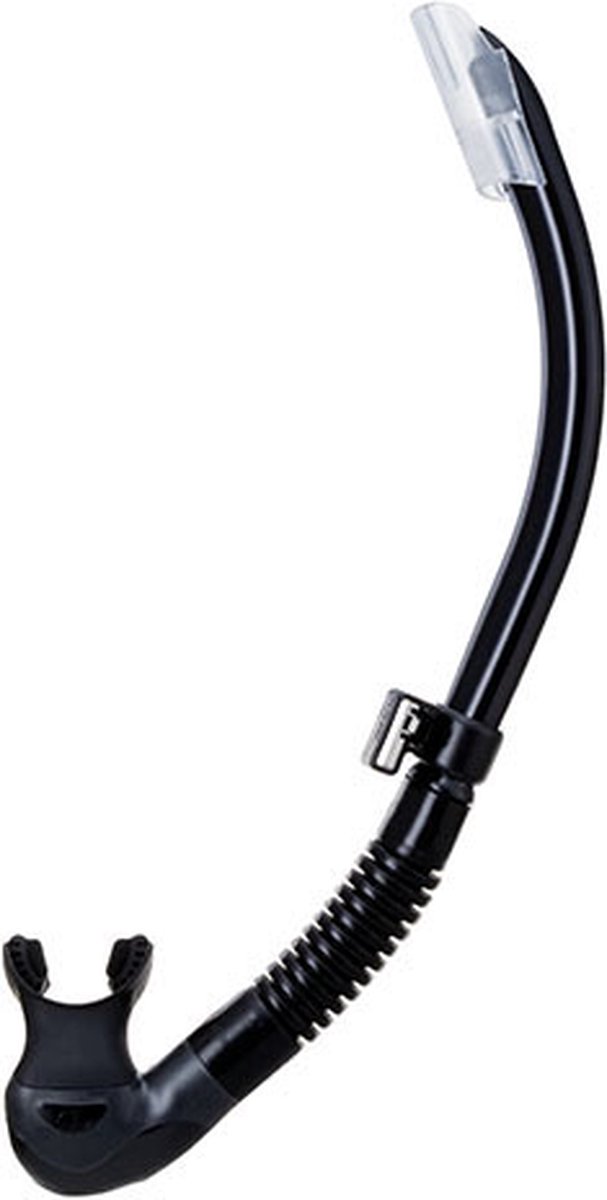 TUSA Platina II Hyperdry – Premium snorkel met Hyperdry-systeem en hypoallergene siliconen mondstuk – Zwart/Zwart – SP-170QB BK