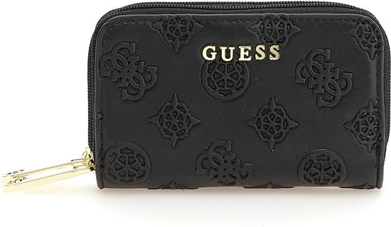 Een hekel hebben aan passage krant Guess Double Zip Mini Wallet Dames Portemonnee - Zwart | bol.com