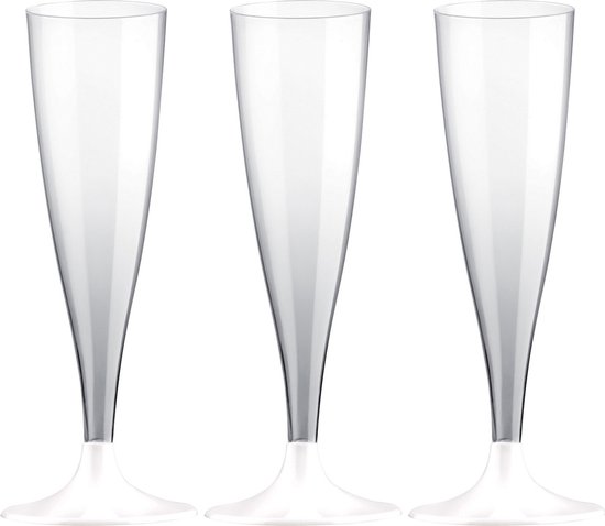 miaomiao Champagneglazen, plastic, 20 stuks, kunststof, 160 ml