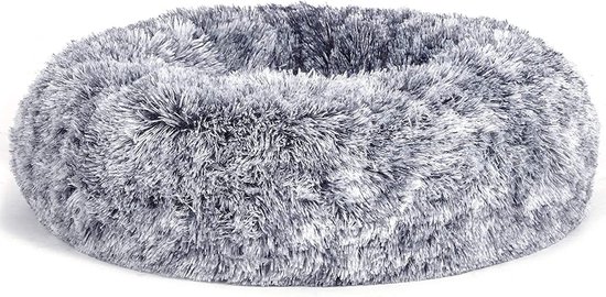 Fluffy Kattenmand: 15x Stijlvol en Zacht voor Luxe Loungen 16 Hoppa! hondenbed, kattenbed, zacht pluche, 70 cm, grijs