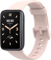 Siliconen Smartwatch bandje - Geschikt voor Xiaomi Smart Band 7 Pro siliconen bandje - roze - Strap-it Horlogeband / Polsband / Armband