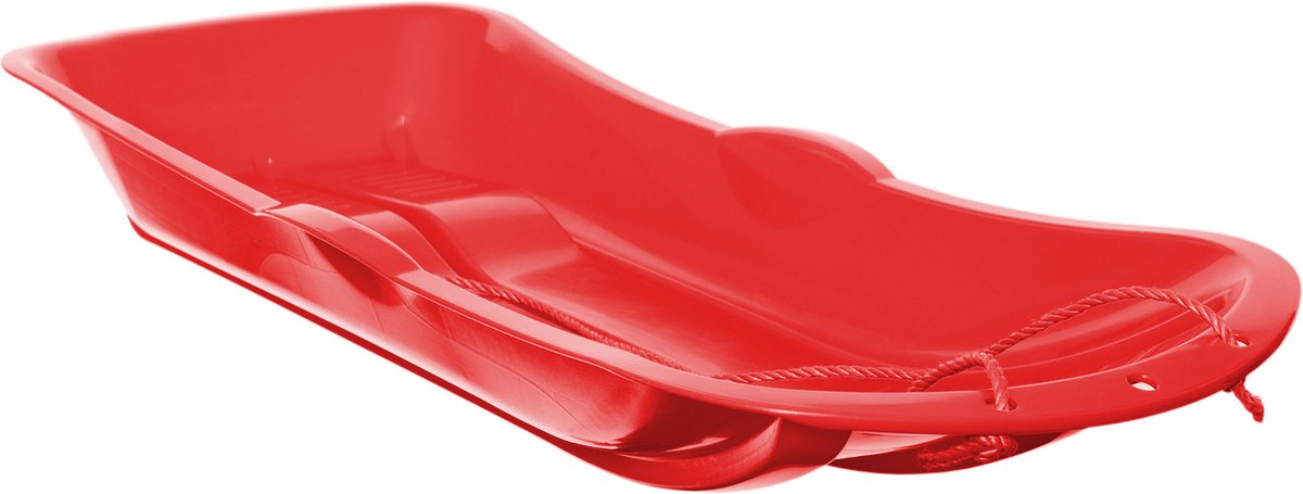 Whitefurze Sneeuw slee voor kinderen - 92 cm - kunststof - rood