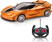 Jotechs - RC Auto - Race Speelgoedauto Oranje - RC Auto - Geschikt Voor Kinderen Vanaf 3 Jaar - Nieuw Model 2023