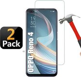 Oppo Reno 4 5G Screenprotector Beschermglas 2x