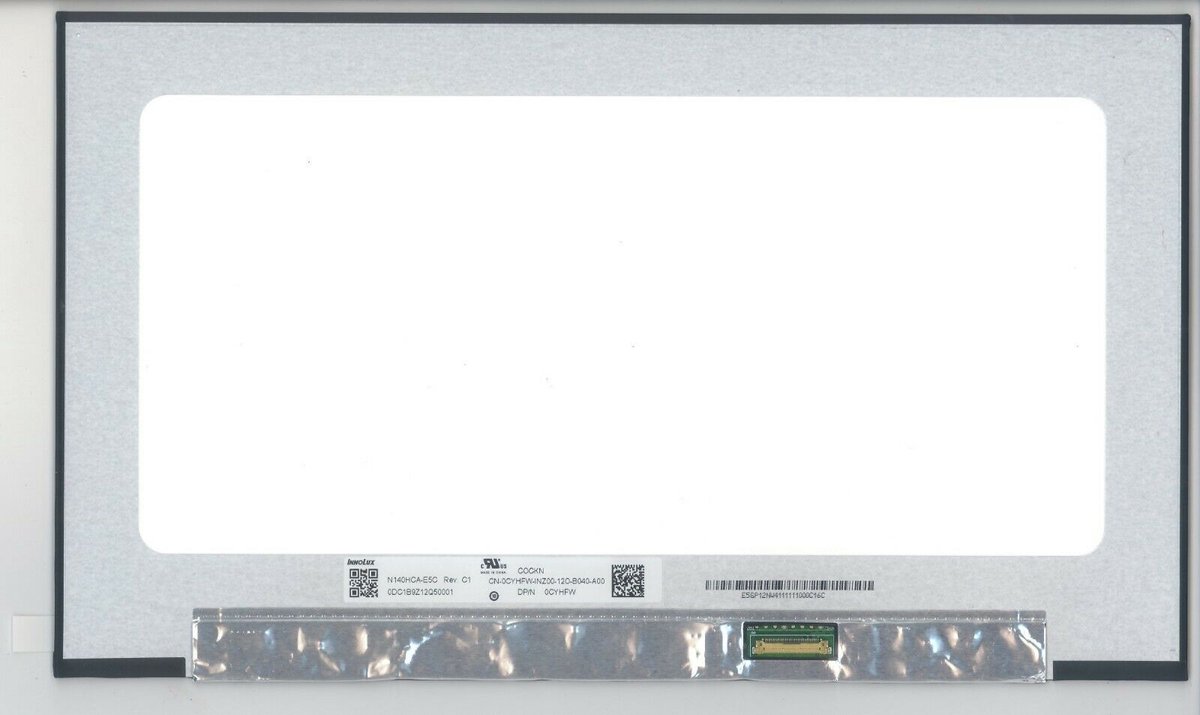 Laptop Scherm B140HAN04.6 HW0A 14,0" 1920x1080 Full-HD Mat IPS (Embedded PCB)