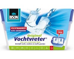 Bison Vochtvreter® Original, luchtontvochtiger, bestrijdt vocht en schimmel in woonruimtes, uniek luchtcirculatiesysteem, 900 g, wit, ook geschikt voor caravans en campers