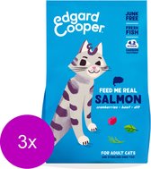 3x Edgard & Cooper Nourriture pour chat Adulte Saumon 4 kg