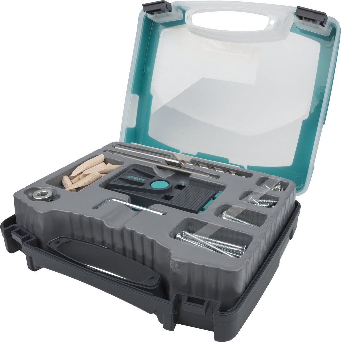 wolfcraft Undercover Jig Set Deuvelset Boormal Pocket Hole jig