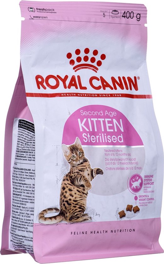 ROYAL CANIN® Kitten Sterilised - kattenvoer - 400 gram | bol.com