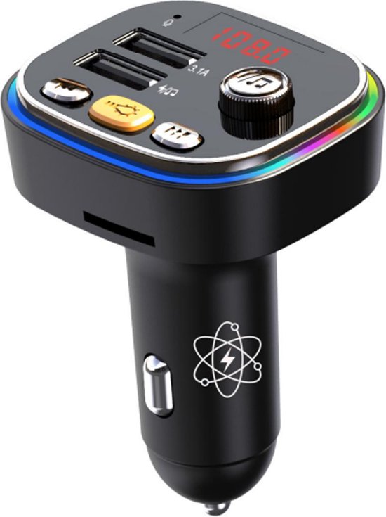 Slimtron C20 – 3.1A Fast Charge - BT 5.0 FM Transmitter -  2 * USB aansluitingen