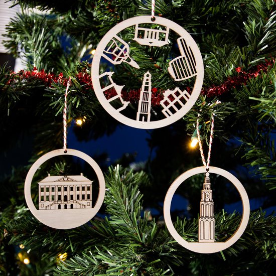Kerstballen Groningen Jouw Favoriete Stad in de Kerstboom City Shapes