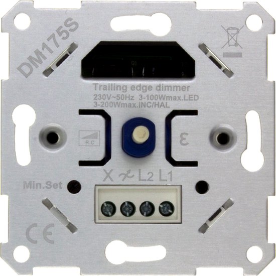 LED dimmer - 3-200 Watt - voor afsnijding - Universeel bol .com