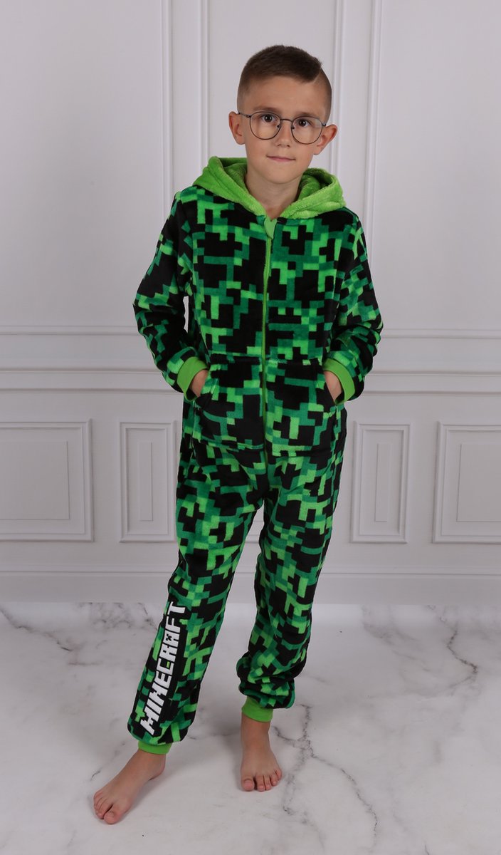Minecraft Onesie voor Kinderen - Zacht Polyester