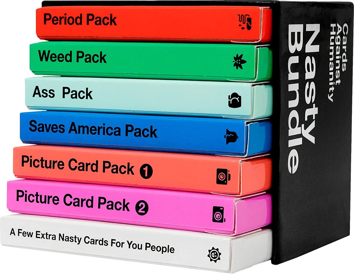 Cards Against Humanity Nasty Bundle 6 Themed Packs + 10 All-new Cards — afbeelding 3
