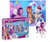 DODO Toys - My Little Pony Puzzle 2-en-1 avec Pipp Figure 4+ - 60 pièces - 23x32 cm - My Little Pony Jouets 3-4-5 ans - Puzzle enfant 4 ans