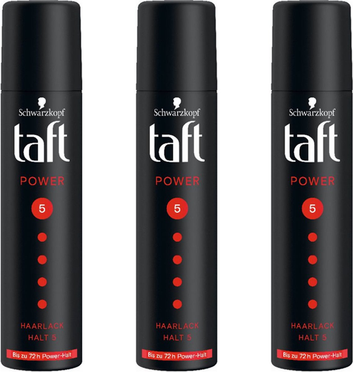 Taft® | 3 x 75ml Haarlak Power nr 5 | reisformaat