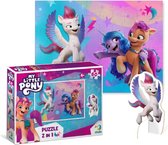 DODO Toys - My Little Pony Puzzle 2-en-1 avec Zipp Figure 4+ - 60 pièces - 23x32 cm - My Little Pony Jouets 3-4-5 ans - Puzzle enfant 4 ans