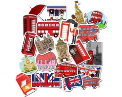 Londen London Stickers - 50 stuks - Stickers voor Muur, Laptop, Notitieboek, etc.