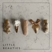 Little Beauties - haarclips - goud - wit - 5 stuks - baby - peuter - meisje - haaraccessoires - cadeau - kids