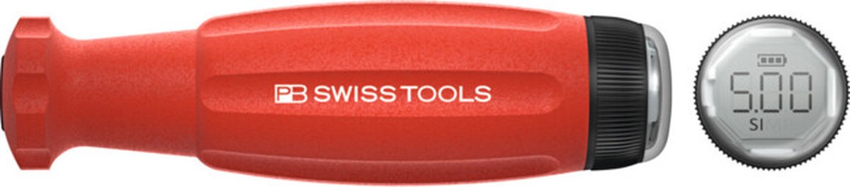 PB Swiss Tools - koppelschroevendraaier met digitaal display - verwisselbare bladhouder 200 cN·m