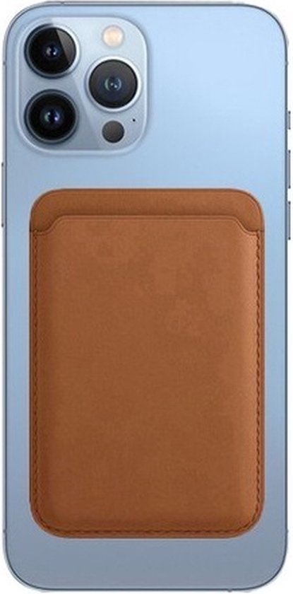 Magnetische Kaarthouder Geschikt Voor Magsafe | Magsafe Wallet | Pasjeshouder Geschikt Voor iPhone 12/13/14/15 Serie - Bruin