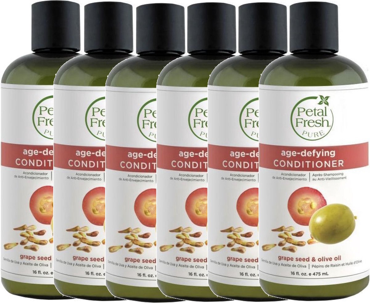 PETAL FRESH - Conditioner Grape Seed & Olive Oil - 6 Pak - Voordeelverpakking