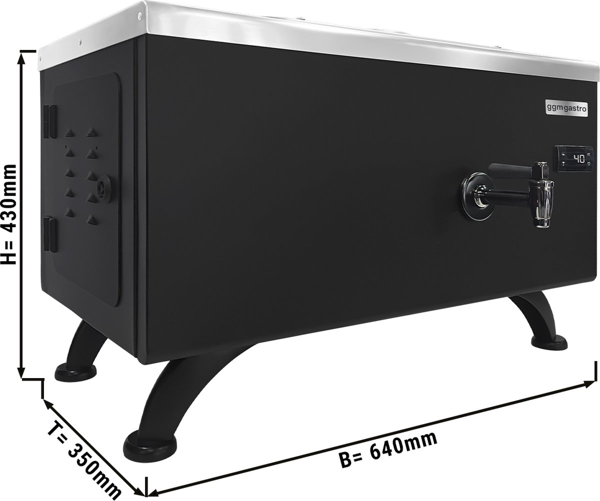 Elektrische theemaker - digitaal - 3 kookstanden - 30 liter | GGM Gastro