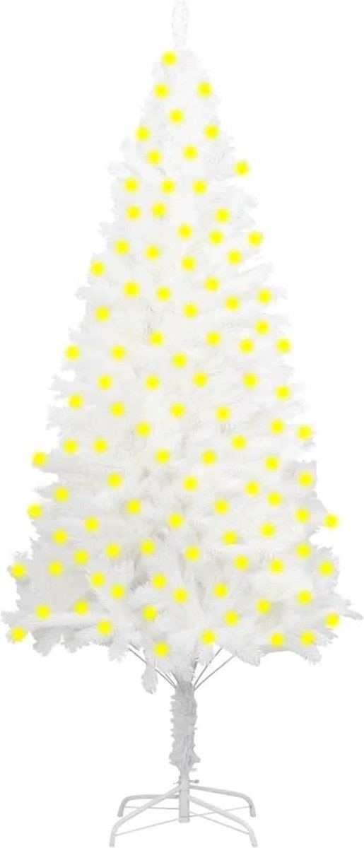 Prolenta Premium - Kunstkerstboom met LED's 210 cm wit