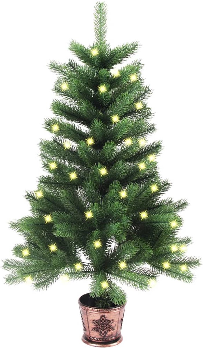 Prolenta Premium - Kunstkerstboom met LED's 65 cm groen