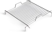 Bol.com Höfats Cube Vuurkorf - Grillrooster - RVS - 41x41x10 cm - Zilver aanbieding