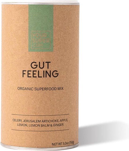 Your Super - GUT FEELING - Superfood Mix - Helpt bij afvallen, stoelgang en gezonde darmen - Detox supplementen